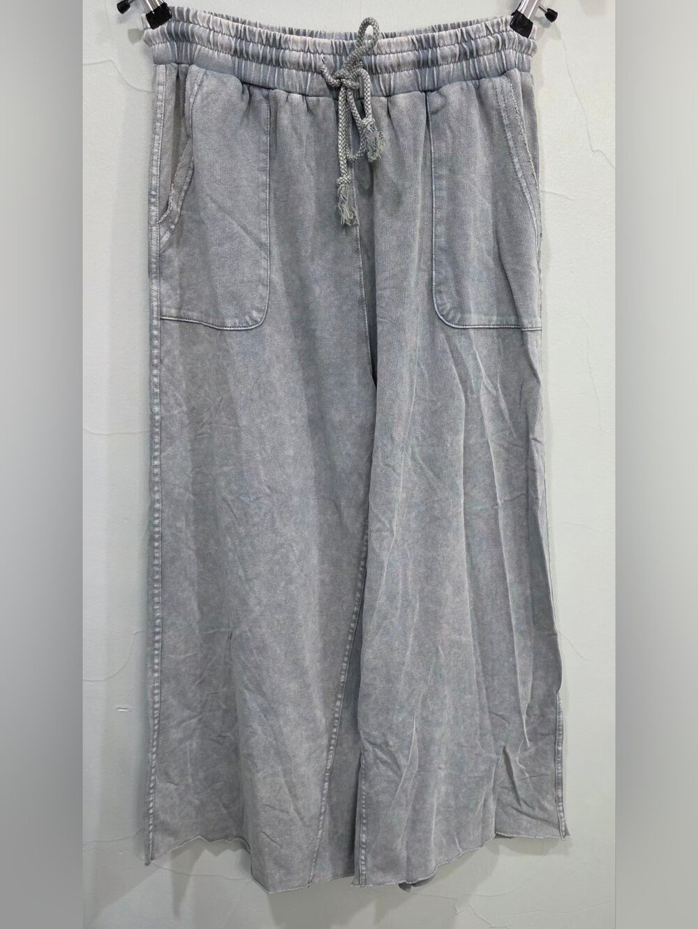 Easel Terry Pants - Faded Teal - Picture 4 of 7